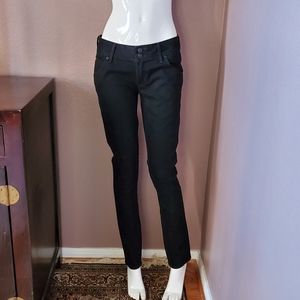 HUDSON Collin flap Skinny black jeans 27